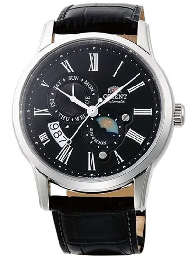 Pre-owned Orient Rare  Sun & Moon V3 Day Date Black Dial Ak00004b Sapphire Made In Japan