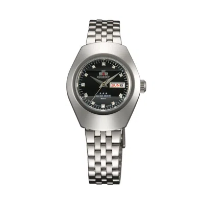Pre-owned Orient Rare  Tristar Women Mechanical Watch Nq22002b Black Dial Made In Japan