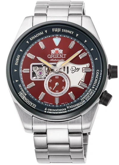 Pre-owned Orient Retro Future Guitar Limited Edition Red Dial Men's Watch Rn-ar0302r