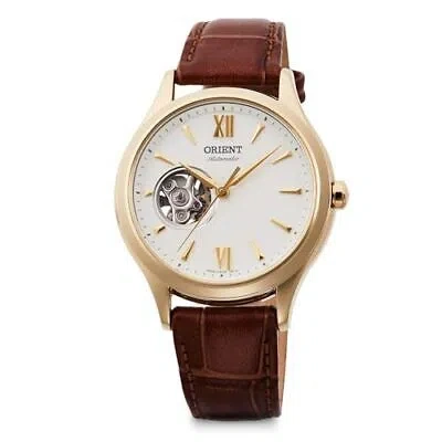 Pre-owned Orient Rn-ag0728s Automatic Watch Mechanical Automatic Semi Skeleton White
