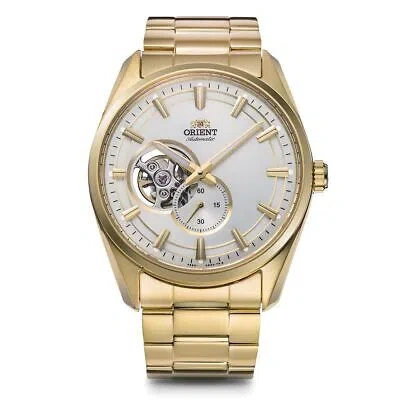 Pre-owned Orient Rn-ar0007s Contemporary Gold 24 Jewels Mechanical Automatic Watch Men