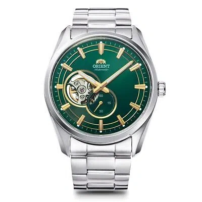 Pre-owned Orient Rn-ar0008e Contemporary Green 24 Jewels Mechanical Automatic Watch Men