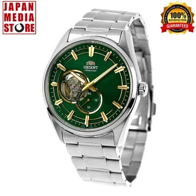 Pre-owned Orient Rn-ar0008e Green Contemporary 24 Jewels Automatic Mechanical Men Watch