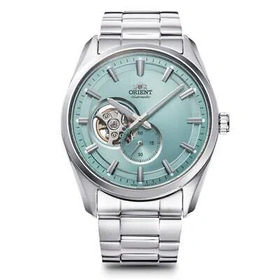 Pre-owned Orient Rn-ar0009l Blue Contemporary 24 Jewels Automatic Mechanical Men Watch