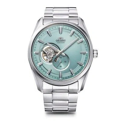 Pre-owned Orient Rn-ar0009l Blue Contemporary Semi Skeleton Men's Watch In Box