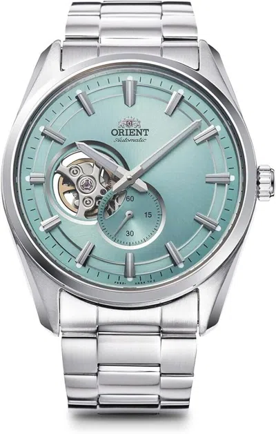 Pre-owned Orient Rn-ar0009l Contemporary Mechanical Automatic Watch Light Blue 40.8mm