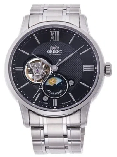 Pre-owned Orient Rn-as0001b  Sun & Moon Semi Skeleton Made In Japan