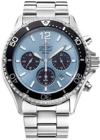 Pre-owned Orient Rn-tx0206l Sports  Mako Solar Powered Chronograph Japan Import