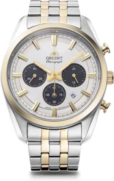 Pre-owned Orient Rn-tx0302s Contemporary Solar Powered Chronograph Japan Import