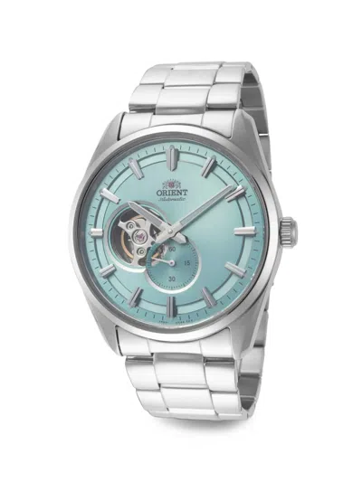 Orient Semi Skeleton 40.8mm Watch In Blue