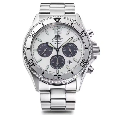 Pre-owned Orient Solar Panda Rn-tx0205s Mako Limited Men's Sports Diver Watch Japan