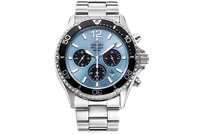 Pre-owned Orient Solar Quartz Chronograph Ra-tx0206l10b Ra-tx0206l With Sapphire Crystal