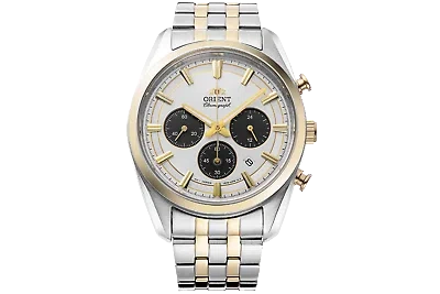 Pre-owned Orient Solar Quartz Chronograph Ra-tx0302s10b Ra-tx0302s