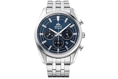 Pre-owned Orient Solar Quartz Chronograph Ra-tx0303l10b Ra-tx0303l