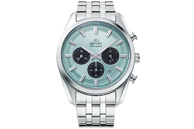 Pre-owned Orient Solar Quartz Chronograph Ra-tx0304l10b Ra-tx0304l