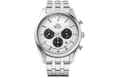 Pre-owned Orient Solar Quartz Chronograph Ra-tx0305s10b Ra-tx0305s