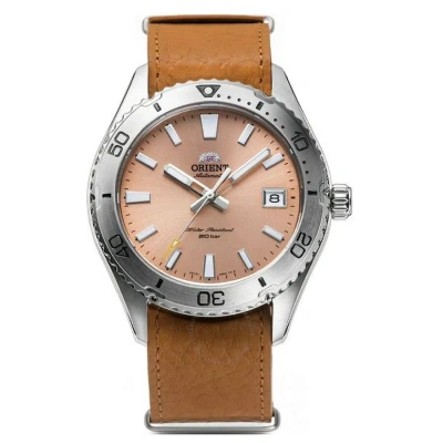Orient Sports Automatic Apricot Dial Men's Watch Ra-ac0q05p10b In Apricot / Brown