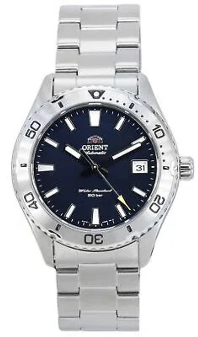 Pre-owned Orient Sports Automatic Diver's 200m Men's Watch Ra-ac0q02l10b Ra-ac0q02l30b