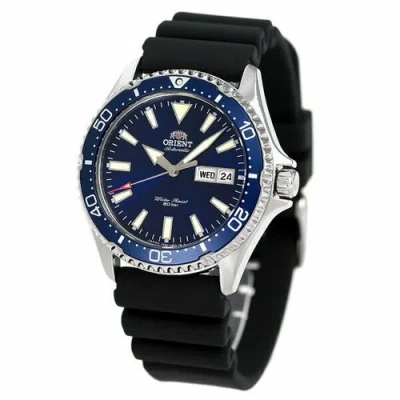 Pre-owned Orient Sports Diver Style Rn-aa0004l Navy Mens Watch Us4