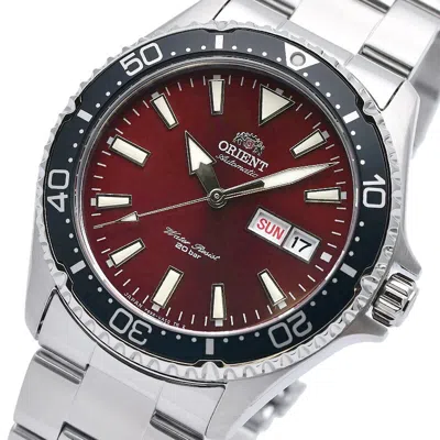 Pre-owned Orient Sports Mako Rn-aa0003r Mechanical Automatic Watch Red Dial 41.8mm