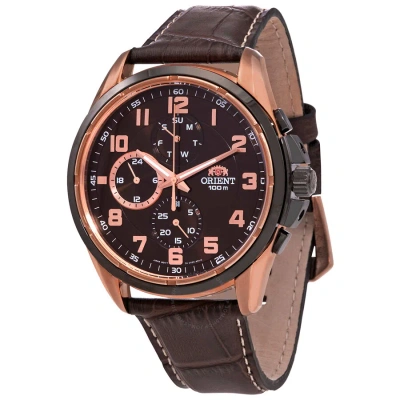 Orient Sports Quartz Brown Dial Men's Watch Fuy05003t0