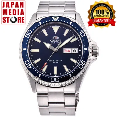 Pre-owned Orient Sports Rn-aa0002l Blue Dial Automatic Mechanical Diver Men Watch Box