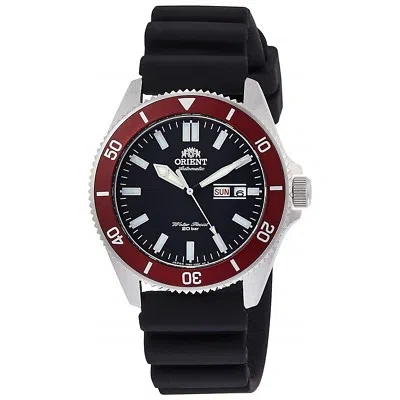 Pre-owned Orient Sports Rn-aa0008b Automatic Mechanical 20 Atm Diver Black Dial Men Watch