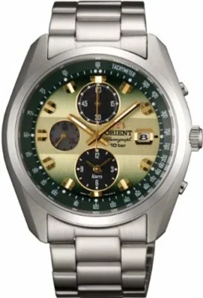 Pre-owned Orient Sporty Neo70's Horizon Solar Chronograph Wv0021ty Men's From Japan