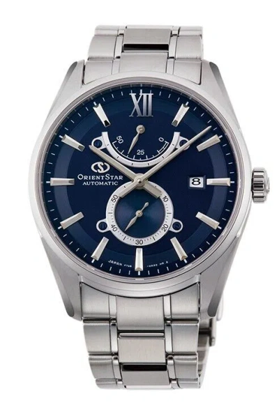 Pre-owned Orient Star Automatic Blue Dial Pri Sapphire Small Seconds Hk0002l Made In Japan