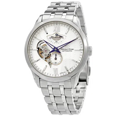 Orient Star Automatic Open Heart Silver Dial Men's Watch Re-av0b01s00b In Metallic