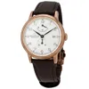 ORIENT ORIENT STAR AUTOMATIC SILVER DIAL BROWN LEATHER MEN'S WATCH RE-AW0003S00B
