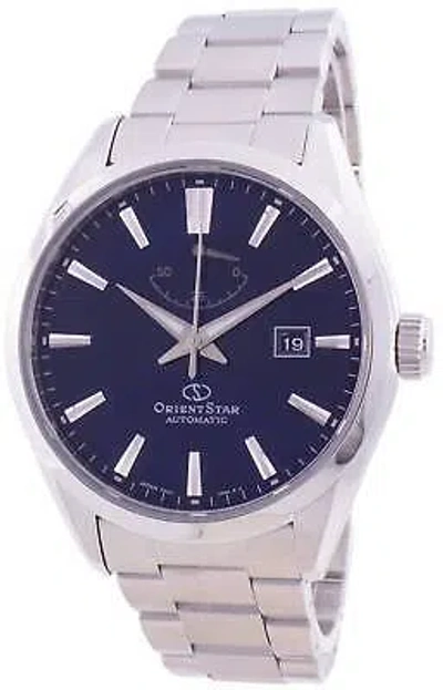 Pre-owned Orient Star Basic Date Japan Made Blue Dial Automatic Re-au0403l00b Men's Watch