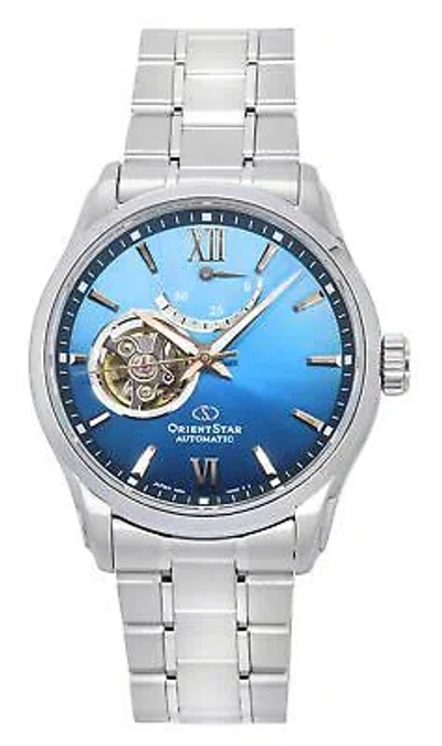 Pre-owned Orient Star Blue Dial Automatic Dress 100m Men's Watch Re-at0017l00b
