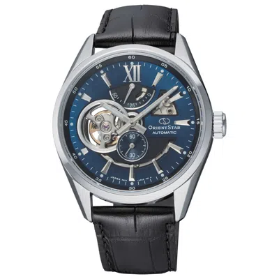 Orient Star Contemporary Modern Skeleton Men's Watch In Black