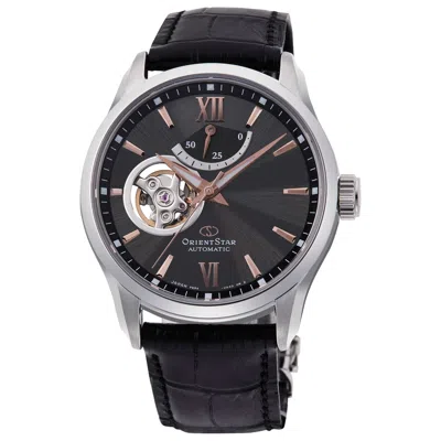 Orient Star Contemporary Semi Skeleton Men's Watch In Black