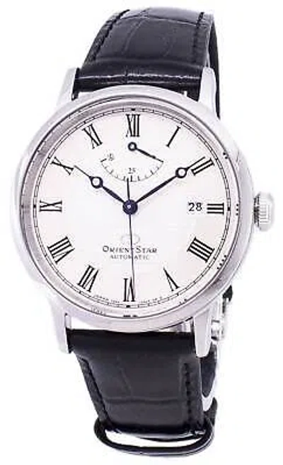 Pre-owned Orient Star Power Reserve Leather Automatic Japan Made Re-au0002s00b Mens Watch