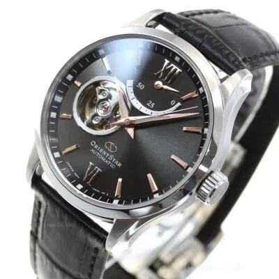 Pre-owned Orient Star Rk-at0007n Black Mechanical Automatic Skeleton Mens Watch In Box