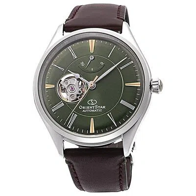 Pre-owned Orient Star Rk-at0202e Japan Green Dial Mechanical Automatic Skeleton Men Watch