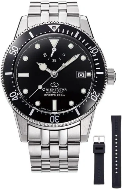 Pre-owned Orient Star Rk-au0601b Diver 1964 2nd Edition Mechanical Automatic Watch Black