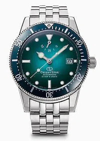 Pre-owned Orient Star Rk-au0602e Green Diver 1964 2nd Edition Men's Watch In Box