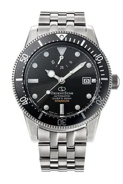 Pre-owned Orient Star Rk-au0701b Titanium Automatic Watch M42 Diver 1964 2nd Edition 41mm