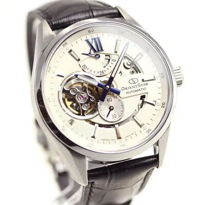 Pre-owned Orient Star Rk-av0007s White Classic Mechanical 24 Jewels Men's Watch In Box