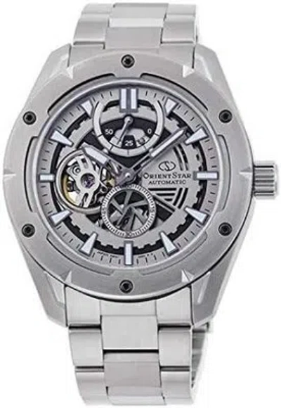 Pre-owned Orient Star Rk-av0a02s Men&39;s Silver Automatic Watch Avant Garde Skeleton Spo