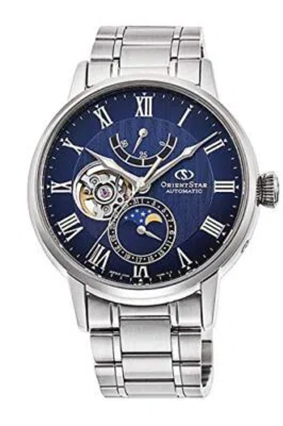 Pre-owned Orient Star Rk-ay0103l Automatic Men's Watch Mechanical Moon Phase Silver