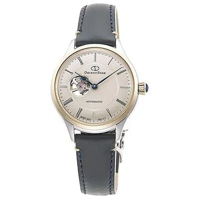 Pre-owned Orient Star Rk-nd0011n Classic Skeleton Automatic Watch Pearl Gray Women's