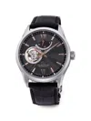 Orient 스타 세미 스켈레톤 39mm 시계 In Black