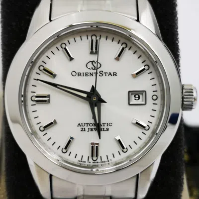 Pre-owned Orient Star Standard Wz0391nr White Silver Automatic Women's Watch In Box