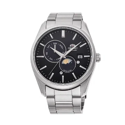 Pre-owned Orient Sun & Moon Ak0302b Black Dial Sapphire Crystal Day Date Made In Japan