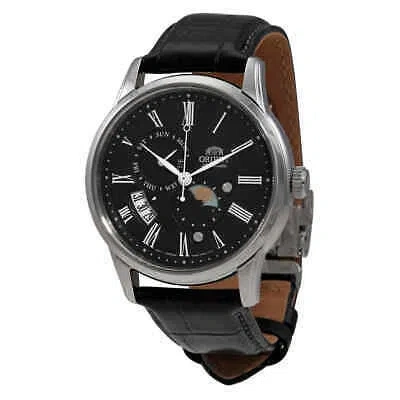 Pre-owned Orient Sun And Moon Automatic Black Dial Men's Watch Ra-ak0010b10b