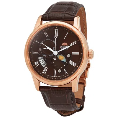Orient Sun And Moon Automatic Brown Dial Men's Watch Ra-ak0009t10b